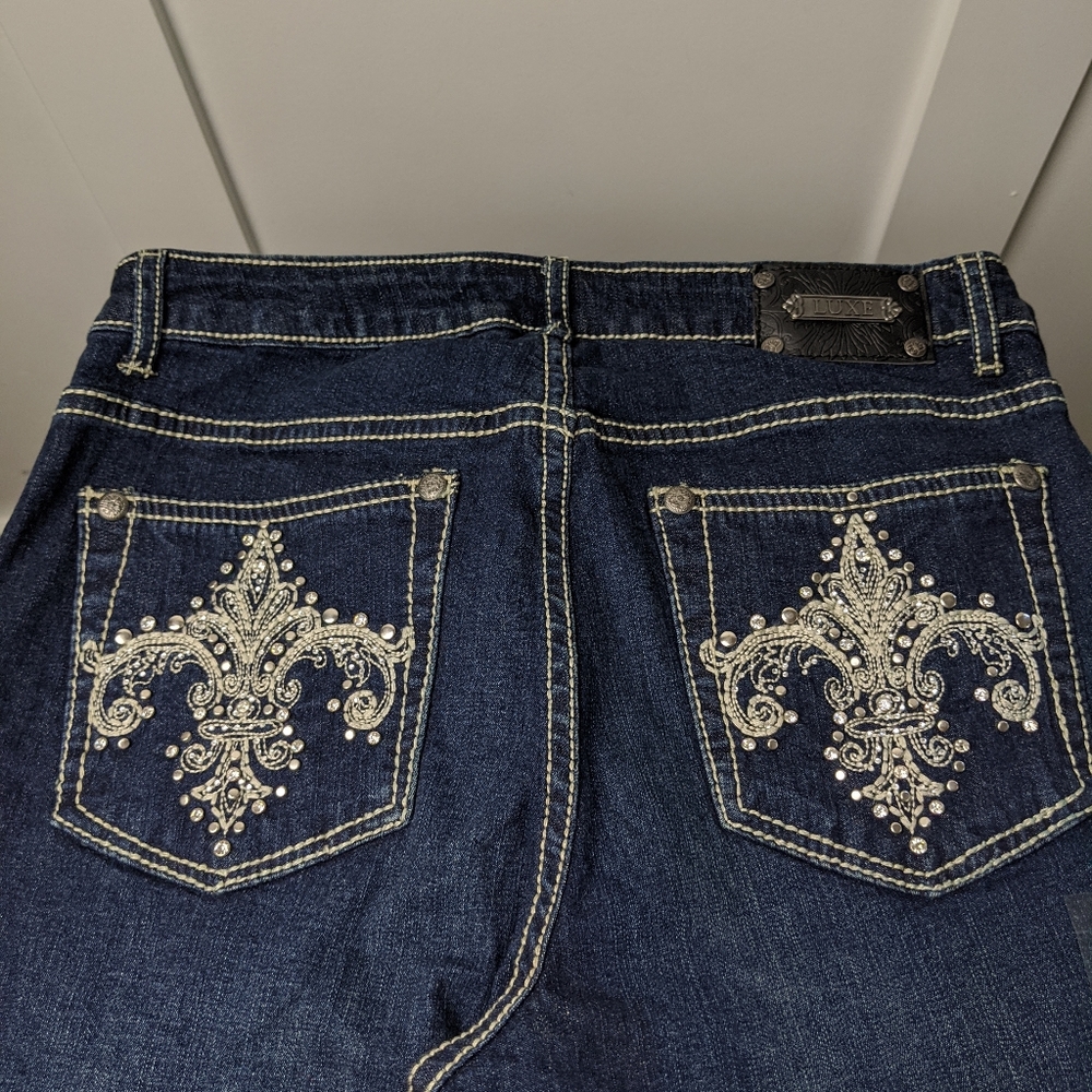 Luxe denim pants.